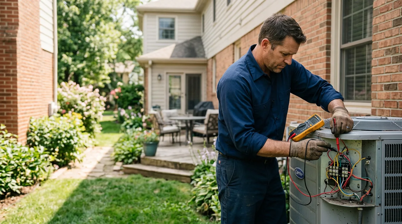 HVAC technician working near Edgewater, NJ